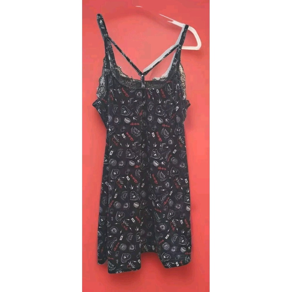 Her Universe Cruella Live‎ Action Icons Black Velvet Slip Dress Small? Halloween